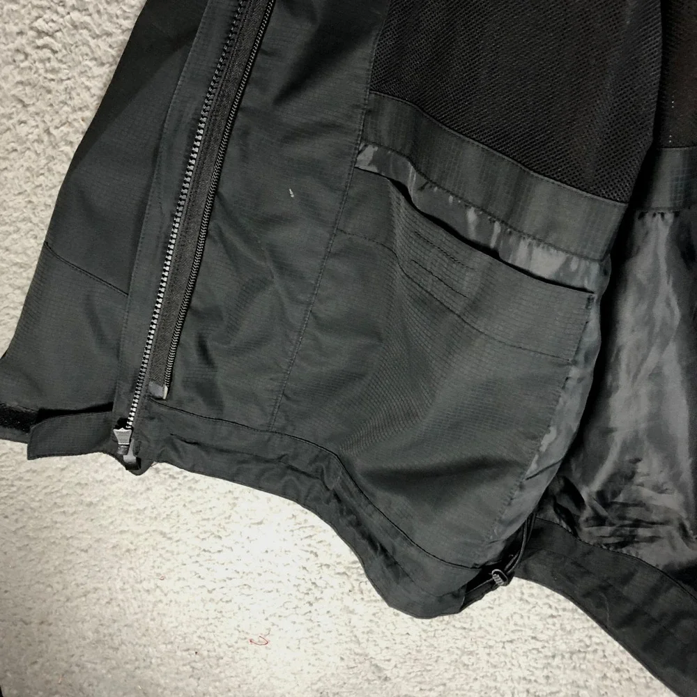 Chick-fil-A Oobe Mens Medium Black Ripstop Hooded Rain Jacket Reflective Uniform